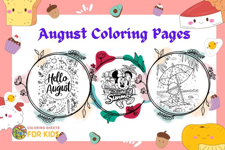 August Coloring Pages