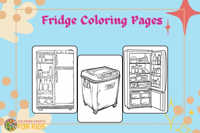 Fridge Coloring Pages