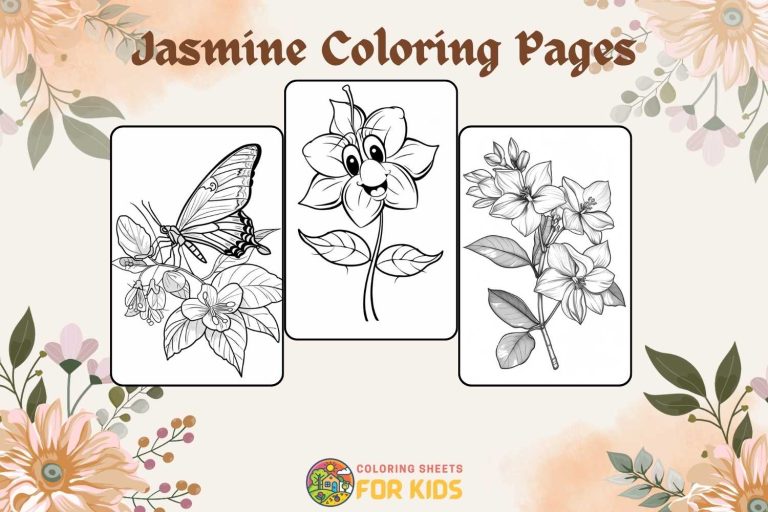 Jasmine Flower Coloring Page