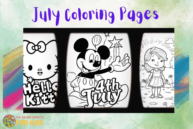 July Coloring Pages