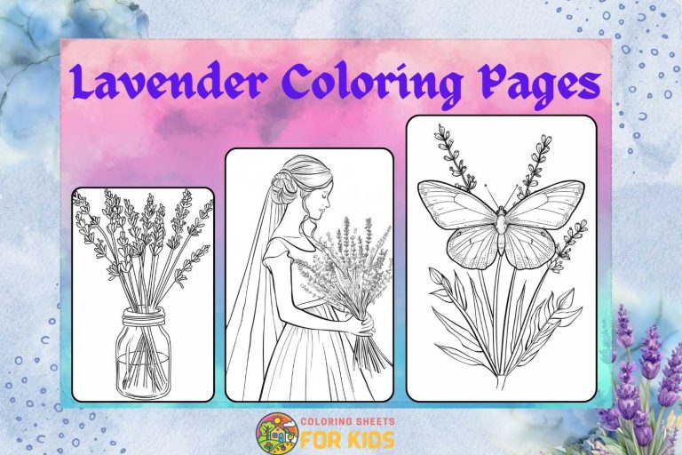 Lavender Coloring Page