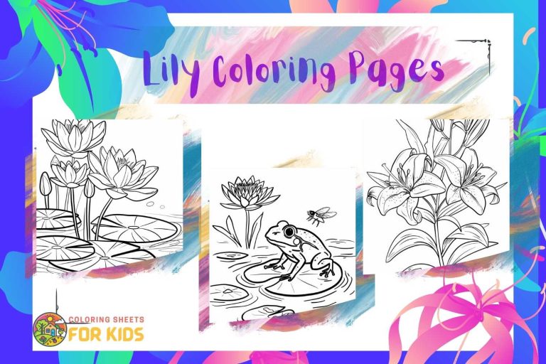 Lily Coloring Pages