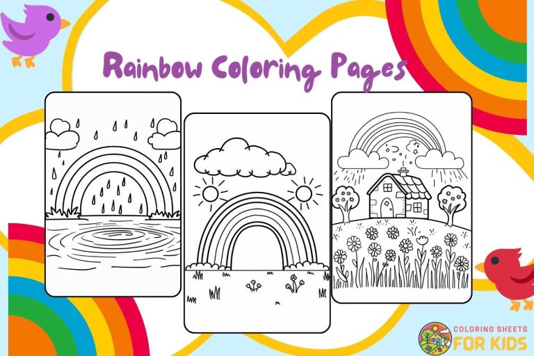 Rainbow Coloring Pages
