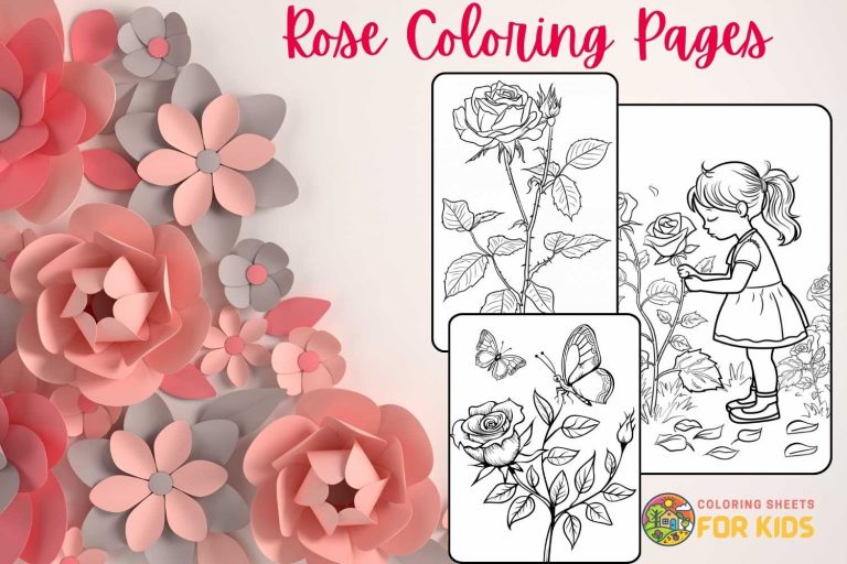 Rose Coloring Pages