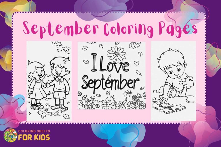 September Coloring Pages