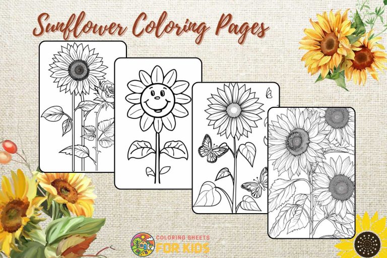 Sunflower Coloring Pages