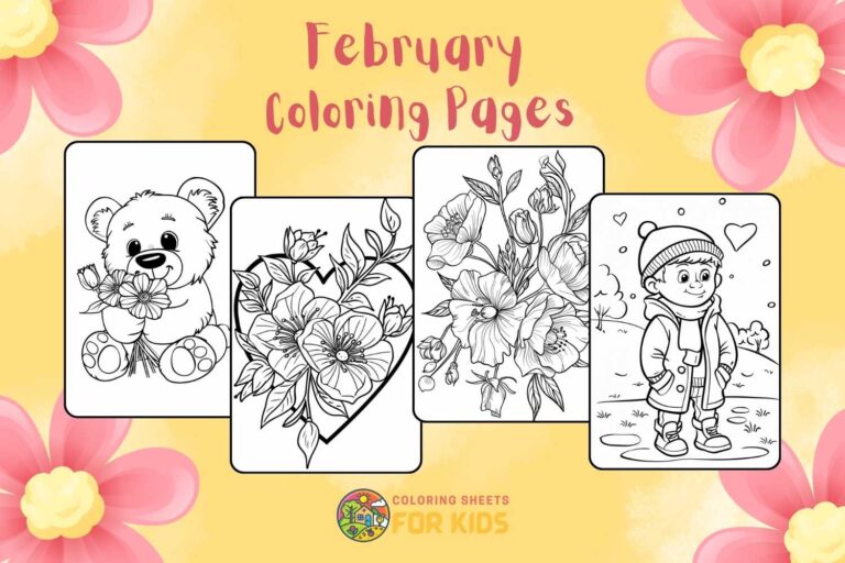 February Coloring Pages