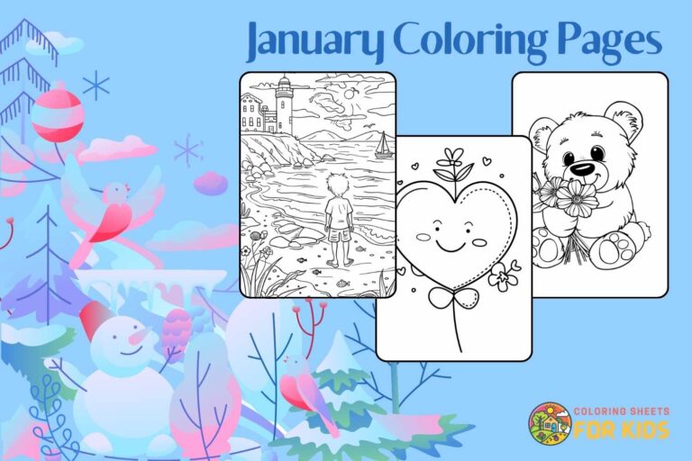 January Coloring Pages