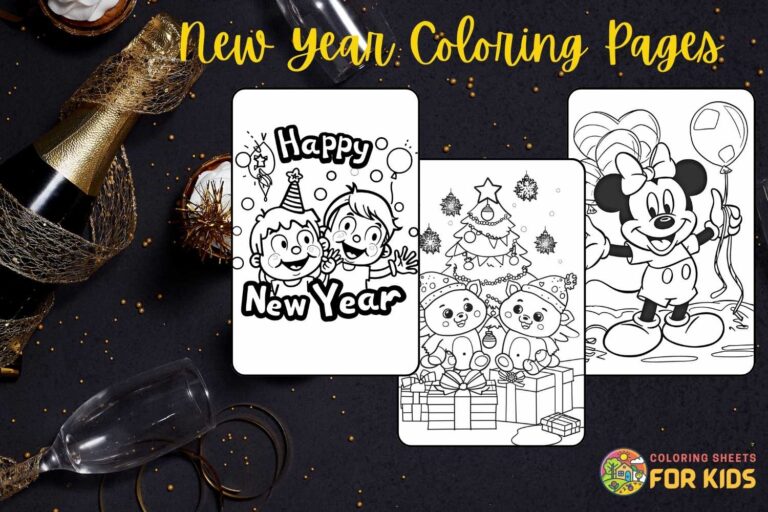 New Year Coloring Pages
