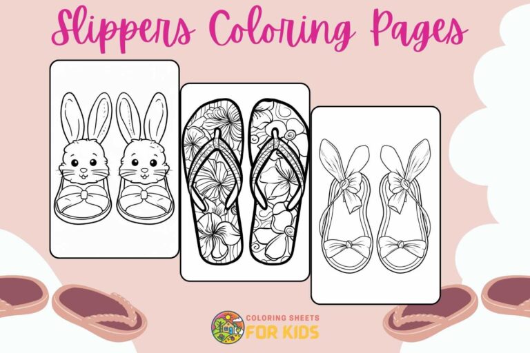 Slippers Coloring Pages
