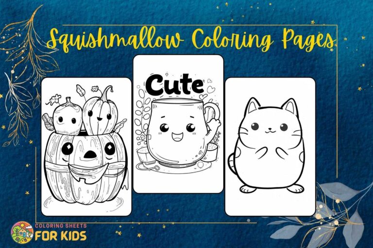 Squishmallow Coloring Pages