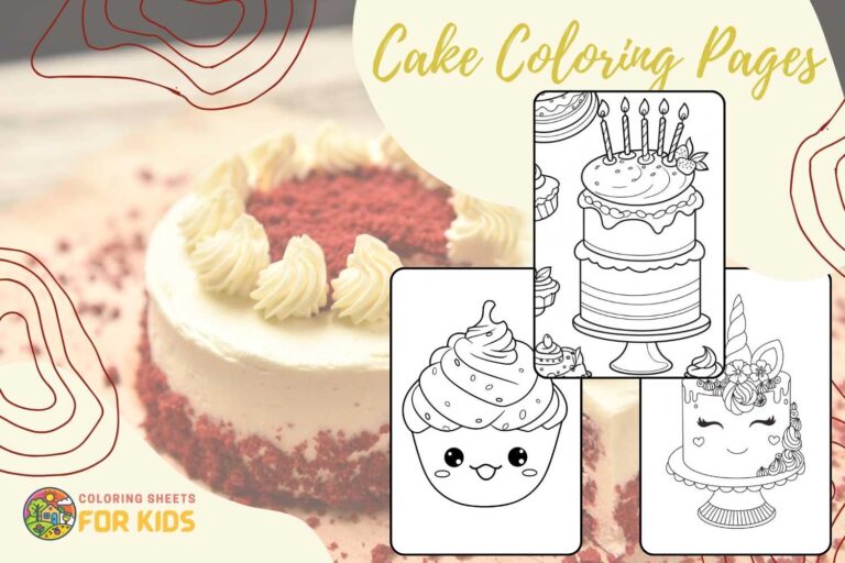 Cake Coloring Pages
