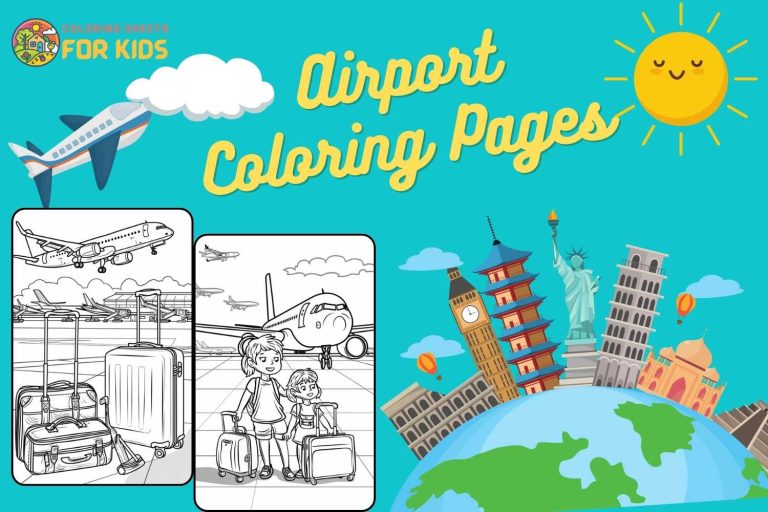 Airport Coloring Pages