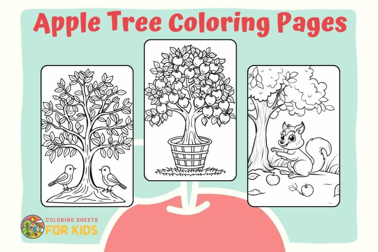 Apple Tree Coloring Pages