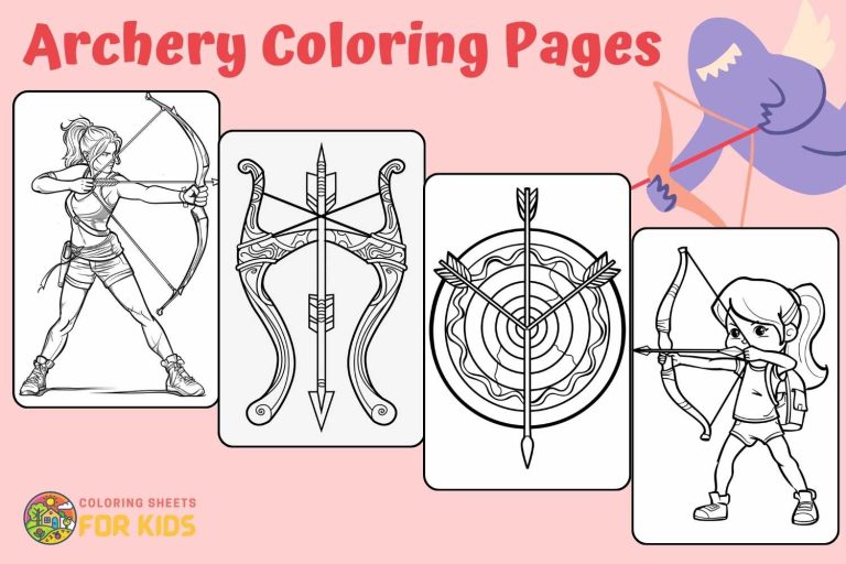 Archery Coloring Pages
