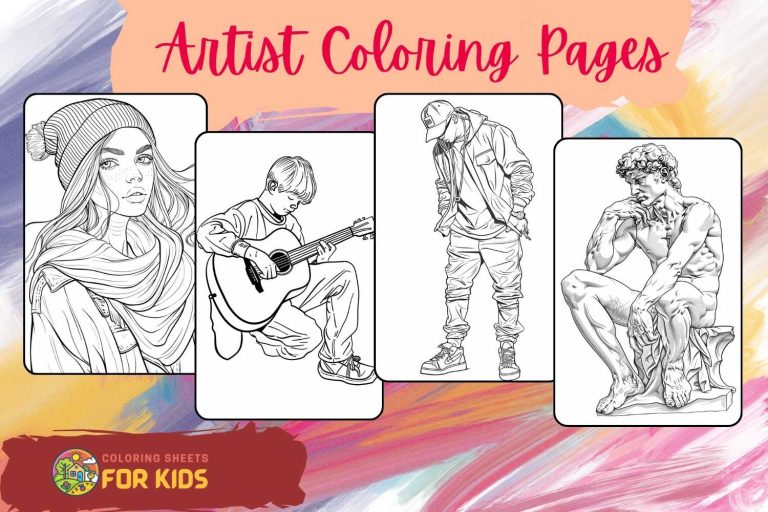 Artist Coloring Pages