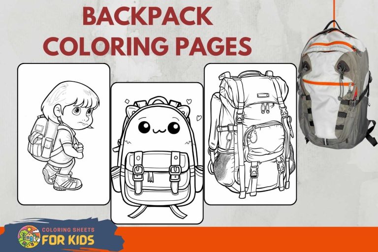 Backpack Coloring Pages