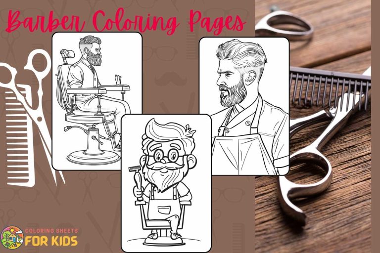 Barber Coloring Pages