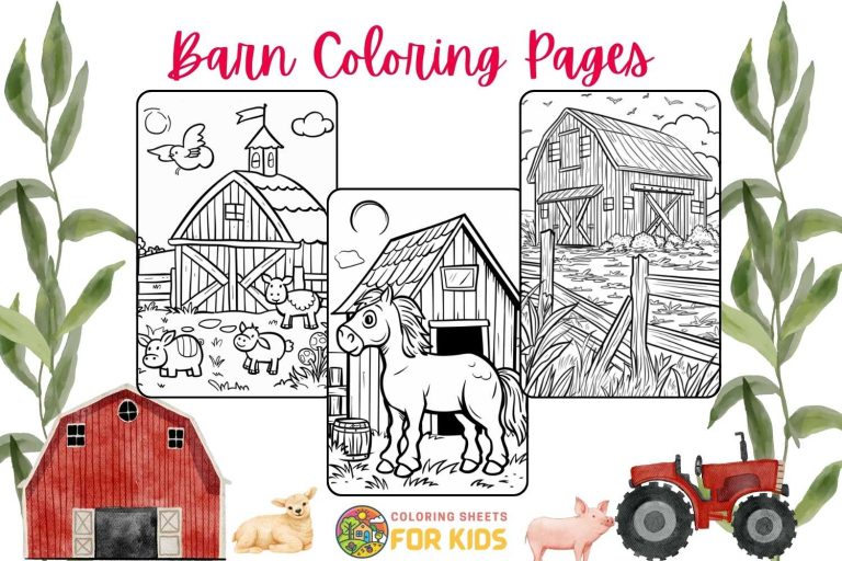 Barn Coloring Pages