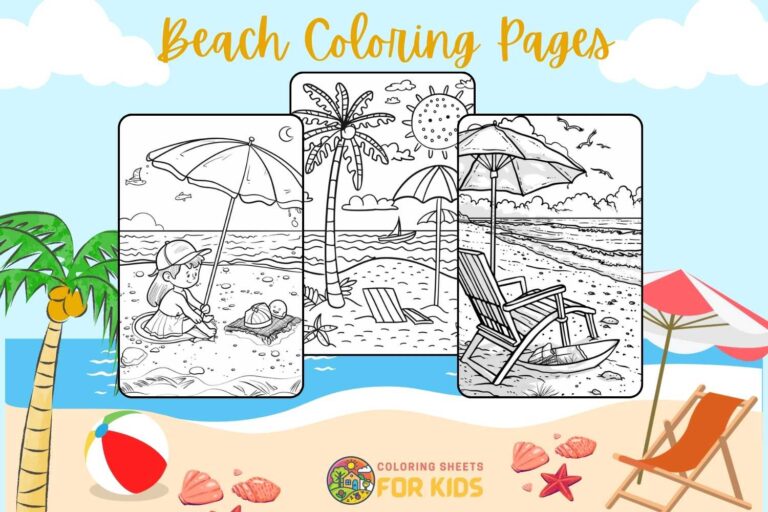 Beach Coloring Pages