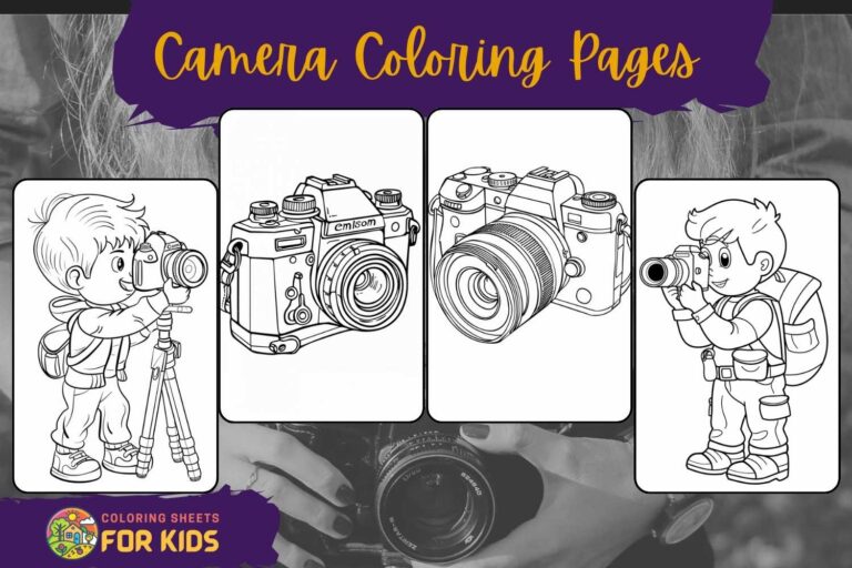 Camera Coloring Pages