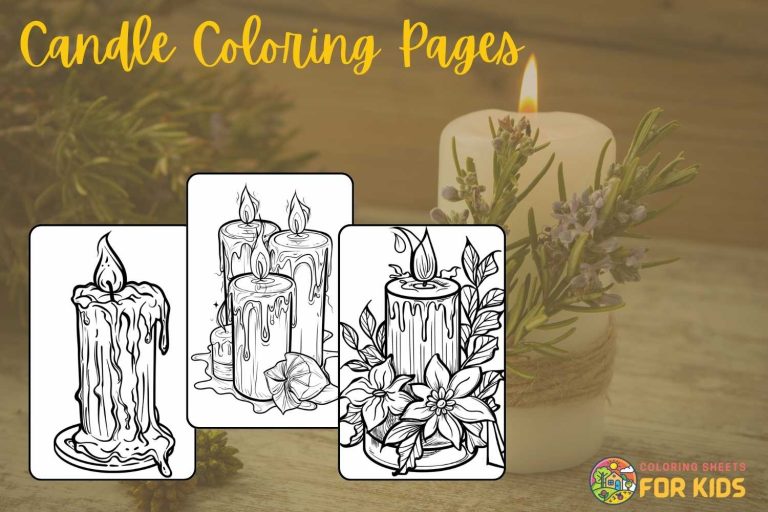 Candle Coloring Pages