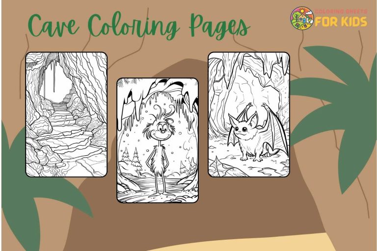Cave Coloring Pages