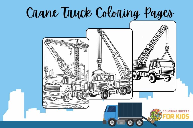 Crane Truck Coloring Pages