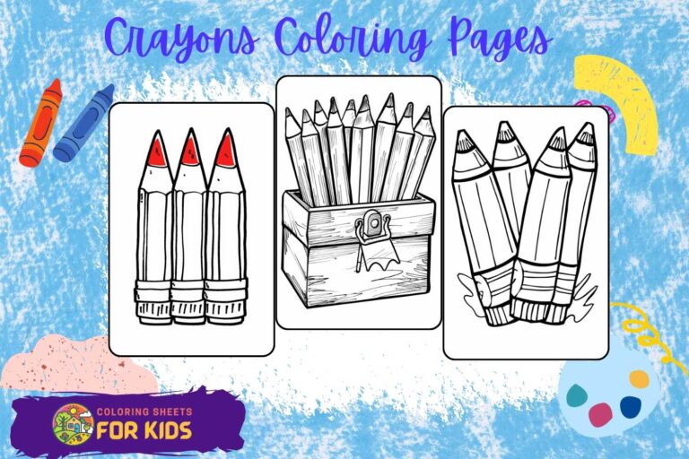Crayons Coloring Pages