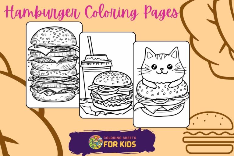 Hamburger Coloring Pages