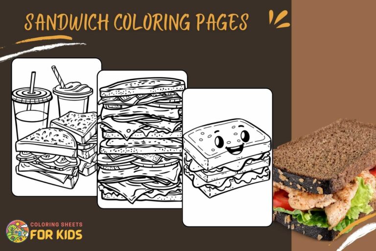 Sandwich Coloring Pages