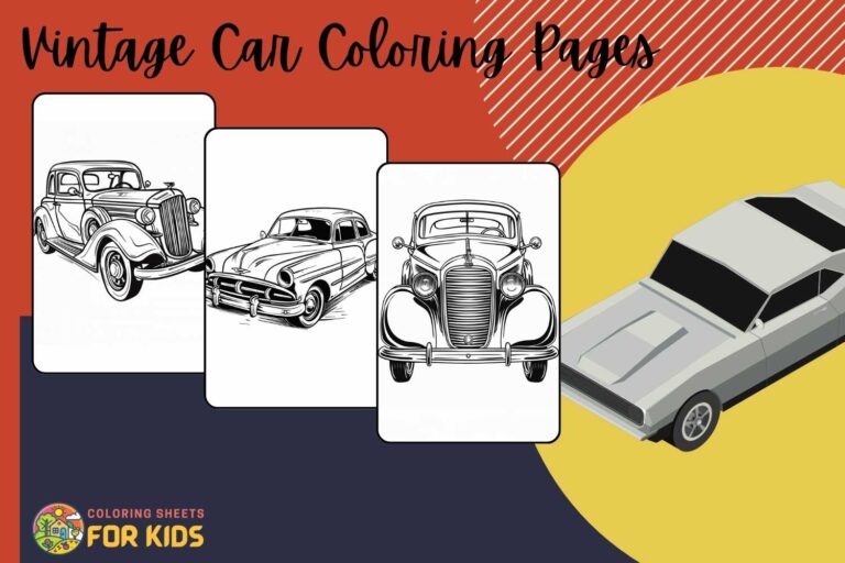 Vintage Car Coloring Pages