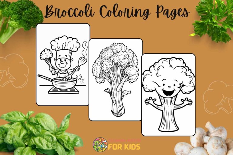 Broccoli Coloring Pages