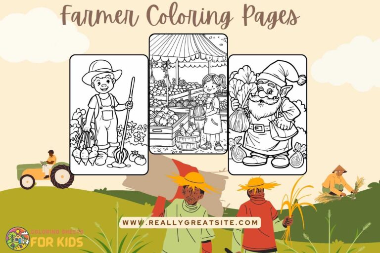 Farmer Coloring Pages