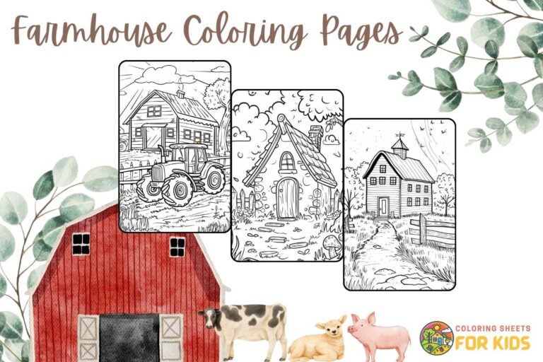 Farmhouse Coloring Pages