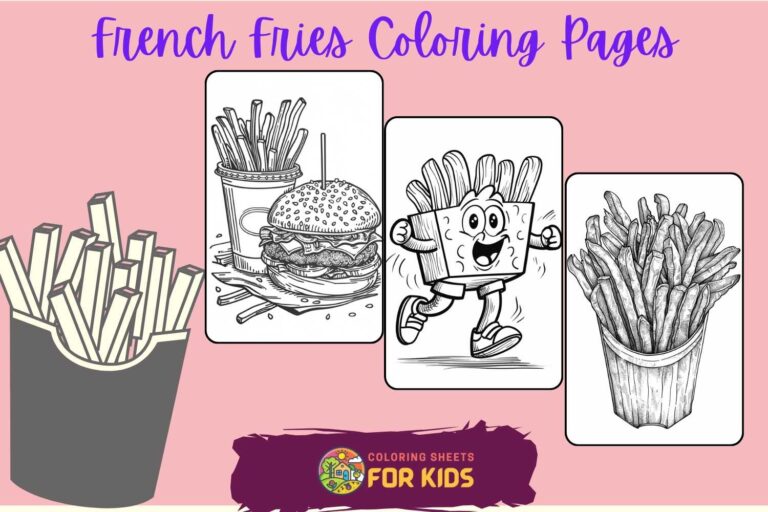 French Fries Coloring Pages