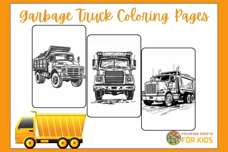 Garbage Truck Coloring Pages