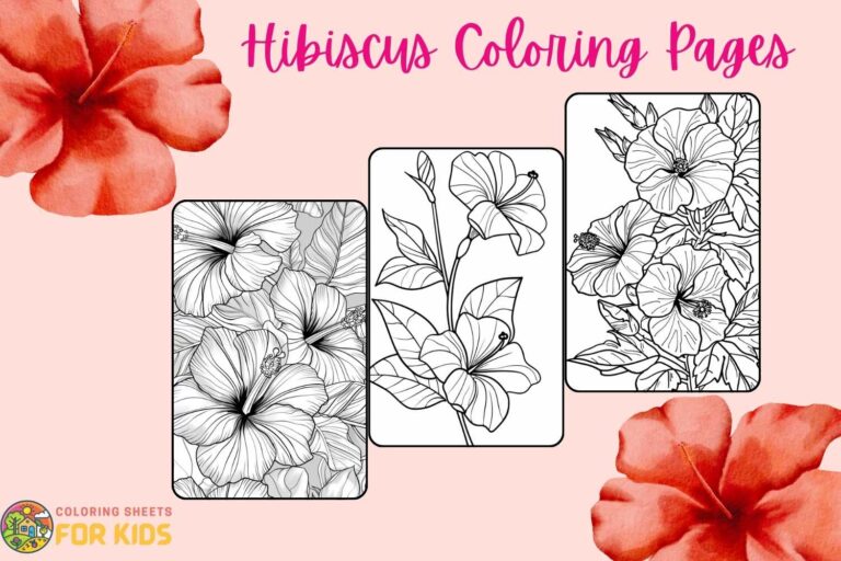 Hibiscus Coloring Pages