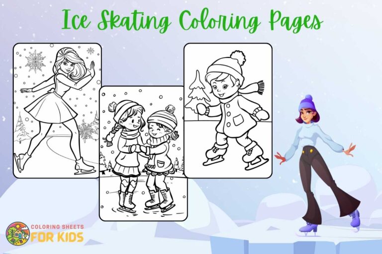 Ice Skating Coloring Pages