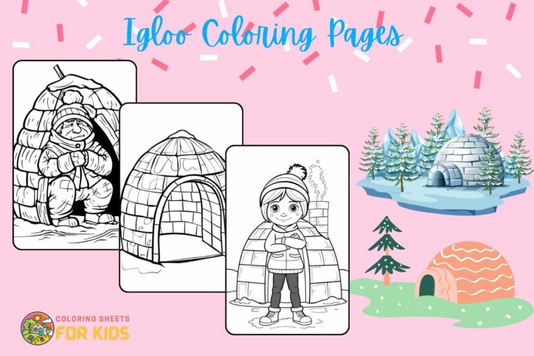 Igloo Coloring Pages