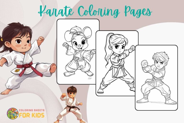 Karate Coloring Pages