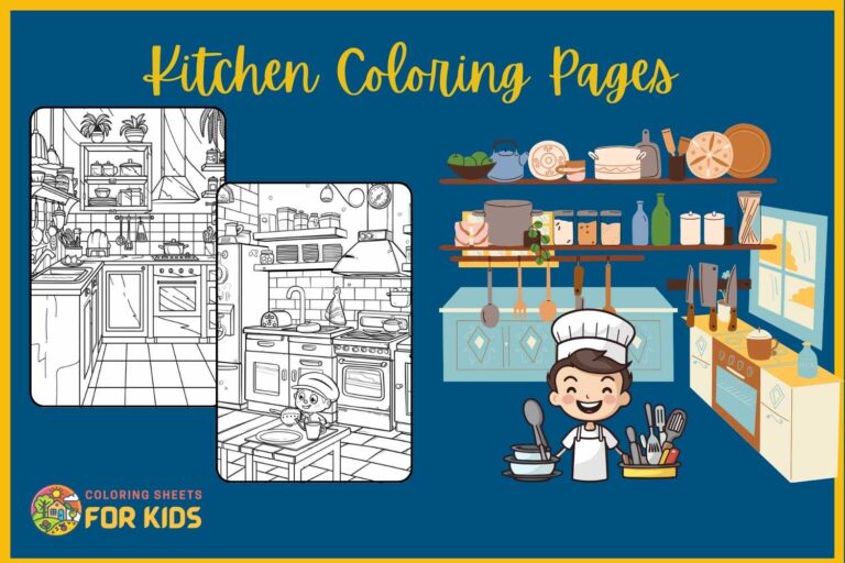 Kitchen Coloring Pages