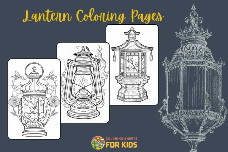 Lantern Coloring Pages