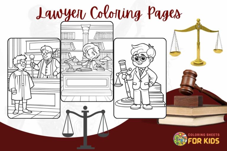 Lawyer Coloring Pages