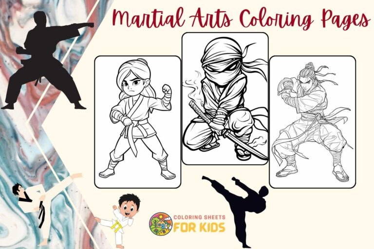 Martial Arts Coloring Pages