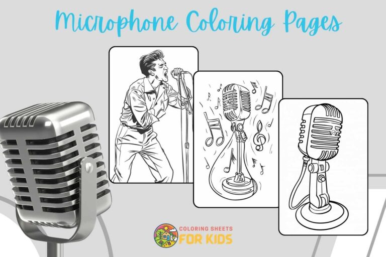 Microphone Coloring Pages