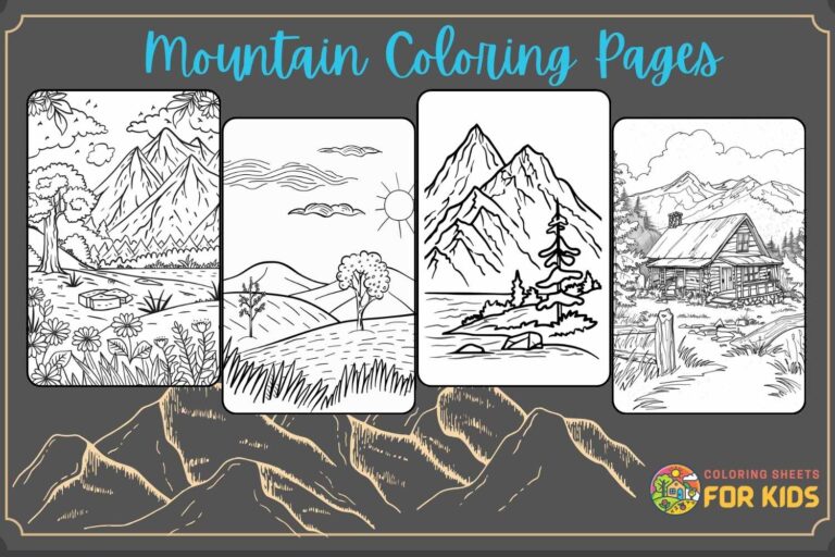 Mountain Coloring Pages
