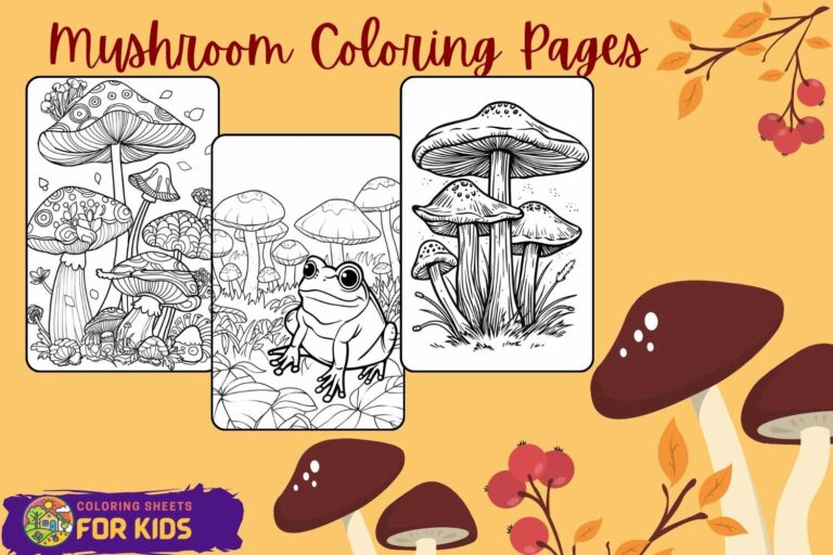 Mushroom Coloring Pages