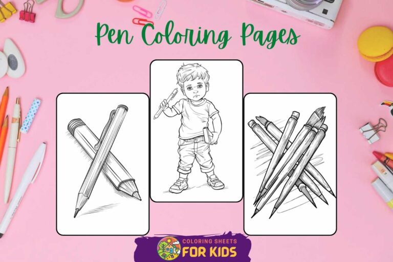 Pen Coloring Pages