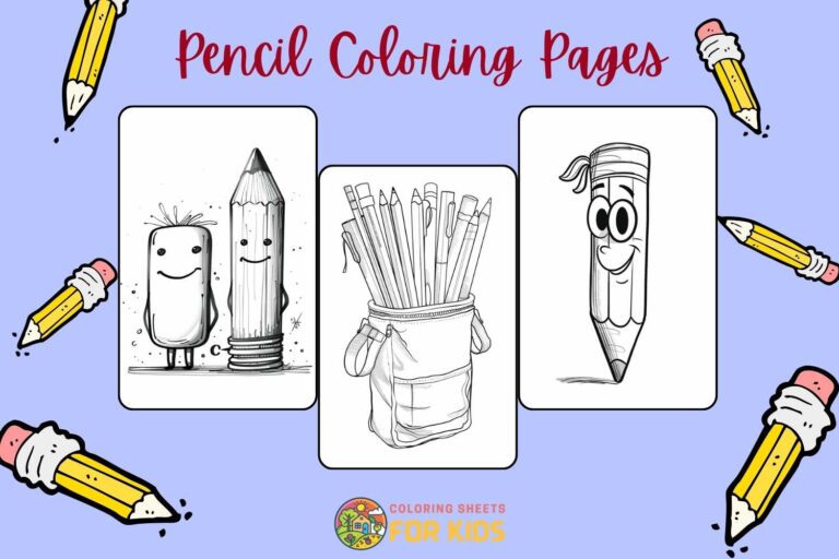 Pencil Coloring Pages